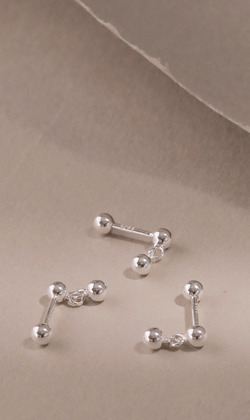 雨傾城。925純銀耳環 (單入)