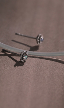 純淨心靈。925純銀耳環(可改夾式耳環)