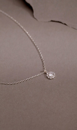 品牌經典款 | 綻放著。925純銀鎖骨鍊