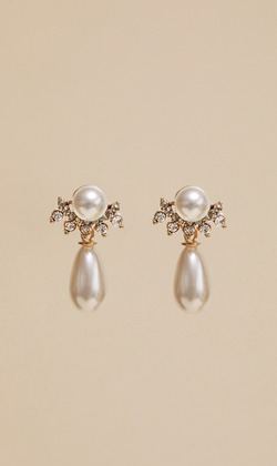 迷霧風景。垂式耳環