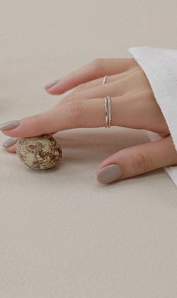 夜的喧嘩。925純銀戒指