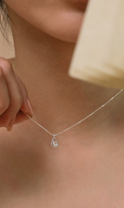 相愛的人。925純銀鎖骨鍊