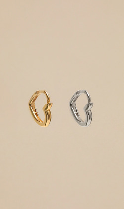 我們的相遇。貼耳耳環