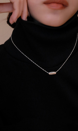 專屬刻字系列|你的溫柔。925純銀鎖骨鍊