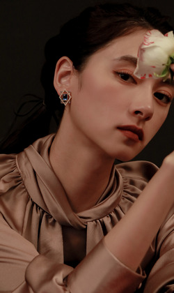 輕輕的海風。貼耳耳環