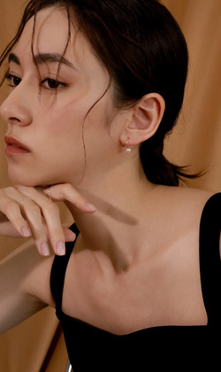 臨界。925純銀耳環