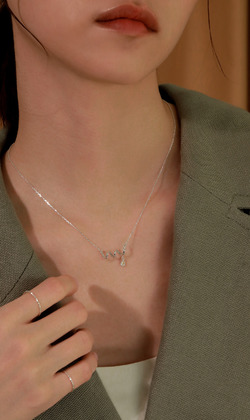 風中精靈。Zircon | 鋯石 | 925純銀鎖骨鍊