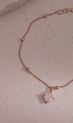 Essence 質粹 | 月神。Moonstone | 月光石 |  925純銀鍍18K金手鍊