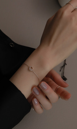 相伴之日。Zircon | 鋯石 | 925純銀手鍊