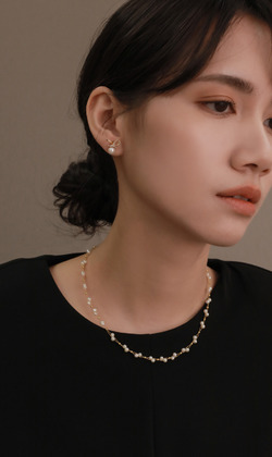 花蝶珍珠。Pearl | 養殖珍珠 | 貼耳耳環