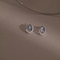 透藍。Topaz | 托帕石 | 925純銀耳環_1 透藍。Topaz | 托帕石 | 925純銀耳環_1