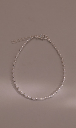 月光映影。Moonstone | 月光石 | 925純銀手鍊