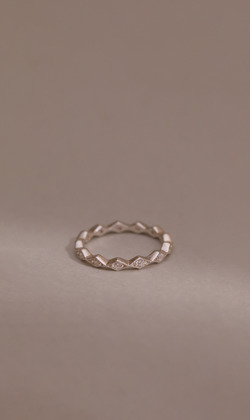 沉靜星空。925純銀戒指