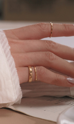 命運般。925純銀戒指