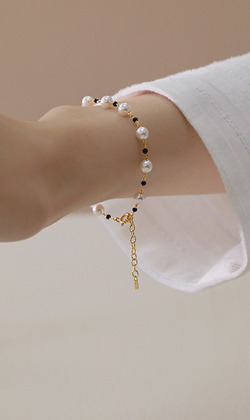 等待微光。925純銀手鍊