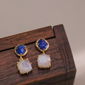 獨特。Lazurite&Moonstone | 青金石&月光石 | 垂式耳環_1 獨特。Lazurite&Moonstone | 青金石&月光石 | 垂式耳環_1