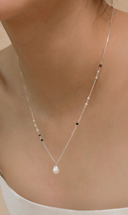 夢。Pearl | 養殖珍珠 | 925純銀鎖骨鍊