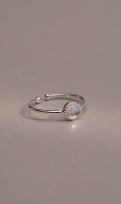 海的盡頭。Quartz | 水晶 | 925純銀戒指