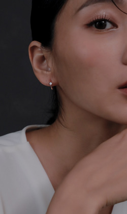 Essence 質粹 | 純銀鍍18K金耳環 | 心動的頻率。月光石&托帕石