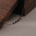 夜裡漫步。Black Agate | 黑瑪瑙 | 925純銀手鍊_1 夜裡漫步。Black Agate | 黑瑪瑙 | 925純銀手鍊_1