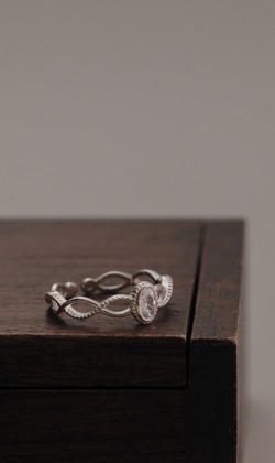 溫暖陽光。925純銀戒指