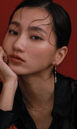 純韻。Labradorite&Pearl | 拉長石&養殖珍珠 | 垂式耳環(可改夾式耳環)