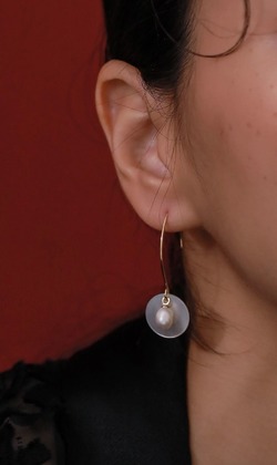 映心。Pearl | 養殖珍珠 | 垂式耳環