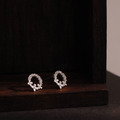 銀蓮花綻。Zircon | 鋯石 | 925純銀耳環_2 銀蓮花綻。Zircon | 鋯石 | 925純銀耳環_2
