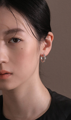 曙光耀。白鐵礦925純銀耳環