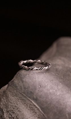 晦曉之環。925純銀戒指