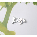 免費改夾式【狗狗愛骨頭】狗狗耳環 / 純銀耳環 / 不對稱耳環 / Sterling Silver Earrings / Dog & Bone 免費改夾式【狗狗愛骨頭】狗狗耳環 / 純銀耳環 / 不對稱耳環 / Sterling Silver Earrings / Dog & Bone