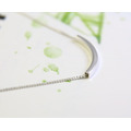 【彎管簡約鎖骨鍊】純銀項鍊 / 簡約項鍊 / 方管項鍊 / 百搭項鍊/Sterling Silver Necklace_1 【彎管簡約鎖骨鍊】純銀項鍊 / 簡約項鍊 / 方管項鍊 / 百搭項鍊/Sterling Silver Necklace_1