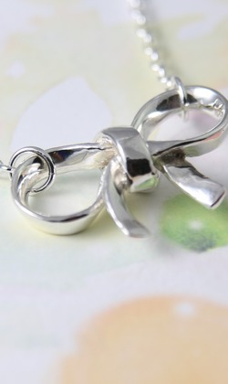 【翩然少女心】蝴蝶結項鍊 / 純銀項鍊 / Sterling Silver Necklace / Ribbon & Bow 【翩然少女心】蝴蝶結項鍊 / 純銀項鍊 / Sterling Silver Necklace / Ribbon & Bow