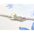 免費刻字【沉睡貓咪】貓咪手鍊 / 純銀手鍊 / Sterling Silver Bracelet/Cat/Kitty 免費刻字【沉睡貓咪】貓咪手鍊 / 純銀手鍊 / Sterling Silver Bracelet/Cat/Kitty