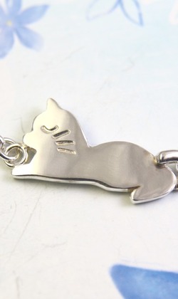 免費刻字【沉睡貓咪】貓咪手鍊 / 純銀手鍊 / Sterling Silver Bracelet/Cat/Kitty 免費刻字【沉睡貓咪】貓咪手鍊 / 純銀手鍊 / Sterling Silver Bracelet/Cat/Kitty
