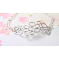 免費刻字【圓】幾何原創 / 純銀手鍊 / Sterling Silver Bracelet / Circle_1 免費刻字【圓】幾何原創 / 純銀手鍊 / Sterling Silver Bracelet / Circle_1