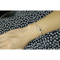 免費刻字【翩然少女心】蝴蝶結手鍊 / 純銀手鍊 / Sterling Silver Bracelet / Ribbon & Bow_1 免費刻字【翩然少女心】蝴蝶結手鍊 / 純銀手鍊 / Sterling Silver Bracelet / Ribbon & Bow_1