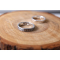 可刻字【木紋戒指-單只】純銀戒指 / 鍛敲 / 男女適用 / Sterling Silver Ring / Hammered 可刻字【木紋戒指-單只】純銀戒指 / 鍛敲 / 男女適用 / Sterling Silver Ring / Hammered
