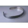 免費刻字【藏愛-波紋手環-單只】純銀手環 / 男女適用 / 鍛敲 / Sterling Silver Bracelet / Hammered_2 免費刻字【藏愛-波紋手環-單只】純銀手環 / 男女適用 / 鍛敲 / Sterling Silver Bracelet / Hammered_2
