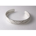 免費刻字【經典格紋寬版手環】純銀手環 / 鍛敲 / Sterling Silver Bracelet / Hammered_2 免費刻字【經典格紋寬版手環】純銀手環 / 鍛敲 / Sterling Silver Bracelet / Hammered_2