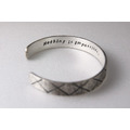 免費刻字【經典格紋寬版手環】純銀手環 / 鍛敲 / Sterling Silver Bracelet / Hammered_1 免費刻字【經典格紋寬版手環】純銀手環 / 鍛敲 / Sterling Silver Bracelet / Hammered_1