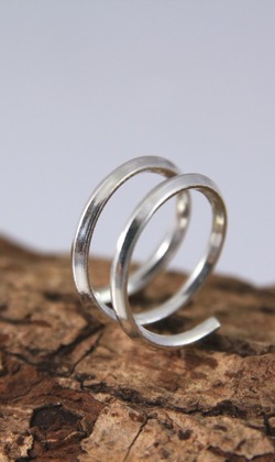 【簡約方線開口戒-二圈】純銀戒指 / 幾何開口戒 / Sterling Silver Ring 【簡約方線開口戒-二圈】純銀戒指 / 幾何開口戒 / Sterling Silver Ring