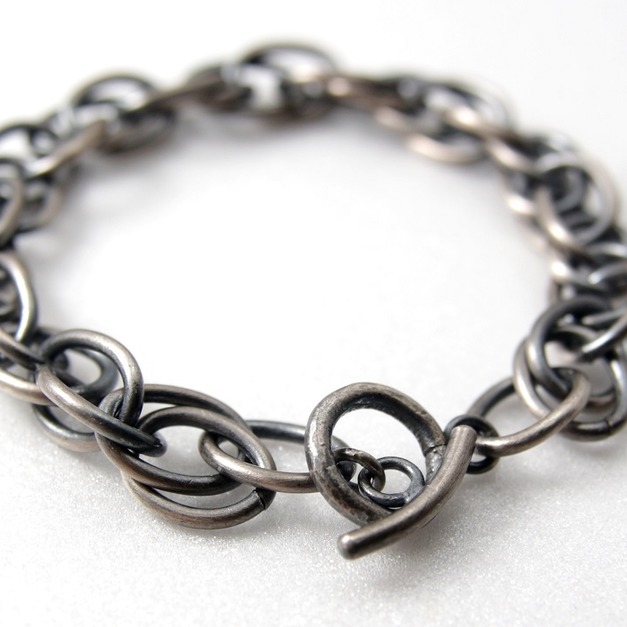 【純手工焊接迴旋鍊-粗】純銀手鍊/男生手鍊/Sterling Silver Bracelet/Handmade 【純手工焊接迴旋鍊-粗】純銀手鍊/男生手鍊/Sterling Silver Bracelet/Handmade