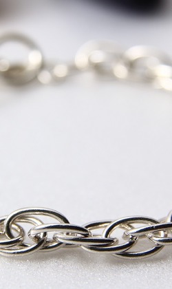 【純手工焊接迴旋鍊-細】純銀手鍊/中性手鍊/Sterling Silver Bracelet/Handmade 【純手工焊接迴旋鍊-細】純銀手鍊/中性手鍊/Sterling Silver Bracelet/Handmade