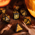 Q-Workshop|萬聖節 Halloween Pumpkin|7入套骰|黑底橘+夜光Glow Dark|TRPG_1 Q-Workshop|萬聖節 Halloween Pumpkin|7入套骰|黑底橘+夜光Glow Dark|TRPG_1