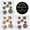 Q-Workshop|巫師 狼 The Witcher Wolf|7入套骰|異材質金屬骰 Hybrid Dice|TRPG|鑲嵌|獵魔士 Q-Workshop|巫師 狼 The Witcher Wolf|7入套骰|異材質金屬骰 Hybrid Dice|TRPG|鑲嵌|獵魔士