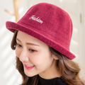 韓版復古百搭羊毛盆帽(紅)_1 韓版復古百搭羊毛盆帽(紅)_1