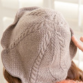 韓版文藝休閒麻花針織漁夫帽(卡其)_2 韓版文藝休閒麻花針織漁夫帽(卡其)_2
