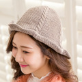 韓版文藝休閒麻花針織漁夫帽(卡其)_1 韓版文藝休閒麻花針織漁夫帽(卡其)_1