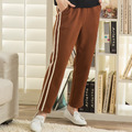 潮流撞色毛呢直筒褲(焦糖)_1 潮流撞色毛呢直筒褲(焦糖)_1
